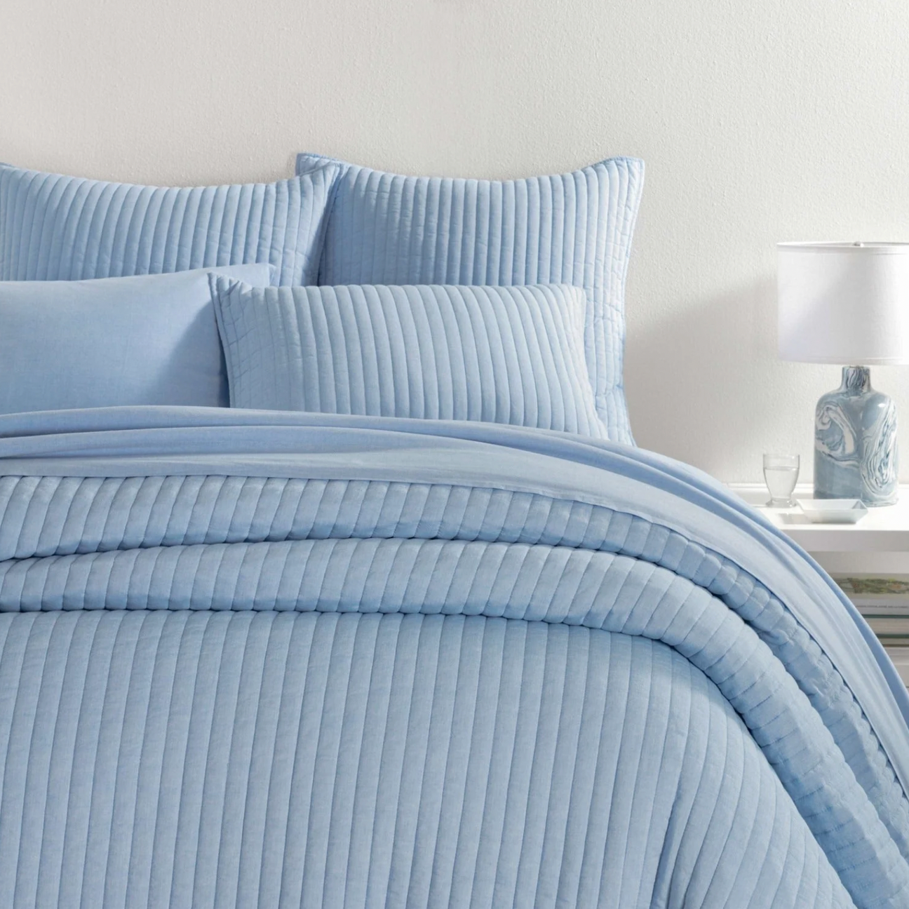 Pine Cone Hill Cozy Cotton French Blue Quilt