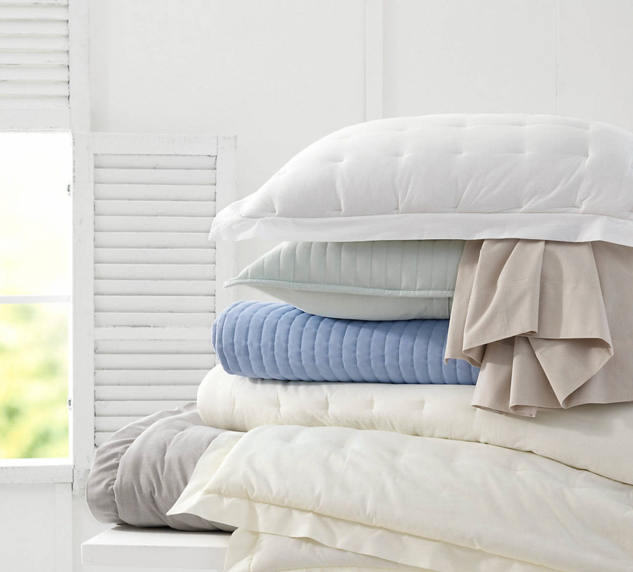 Pine Cone Hill Cozy Cotton French Blue Quilt
