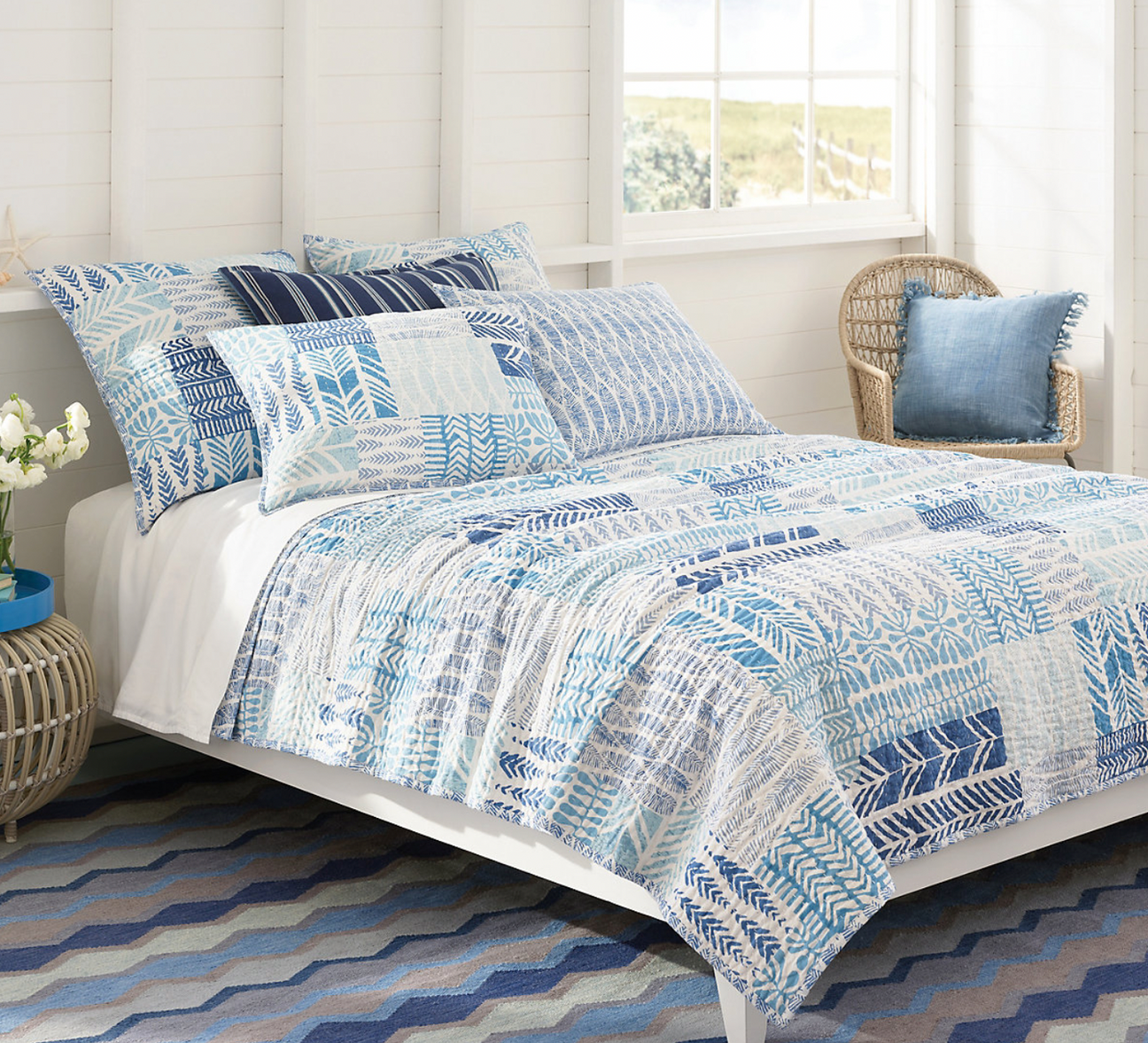 Pine Cone Hill Cozy Cotton White Sheet Set