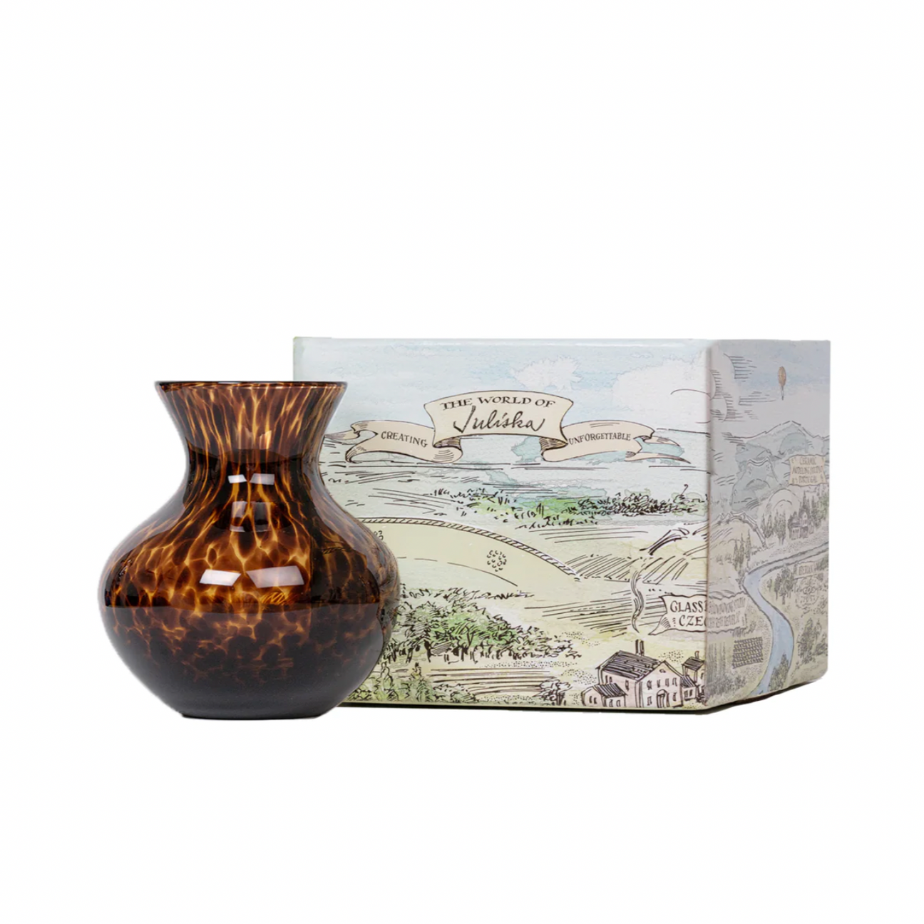 Juliska Puro Vase, Tortoiseshell