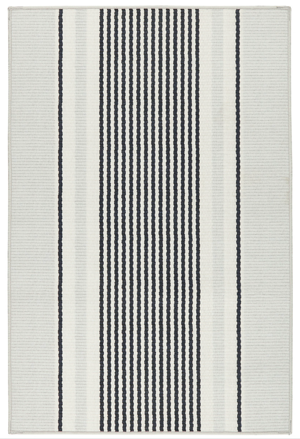 Dash & Albert Gunner Stripe Grey Washable Rug