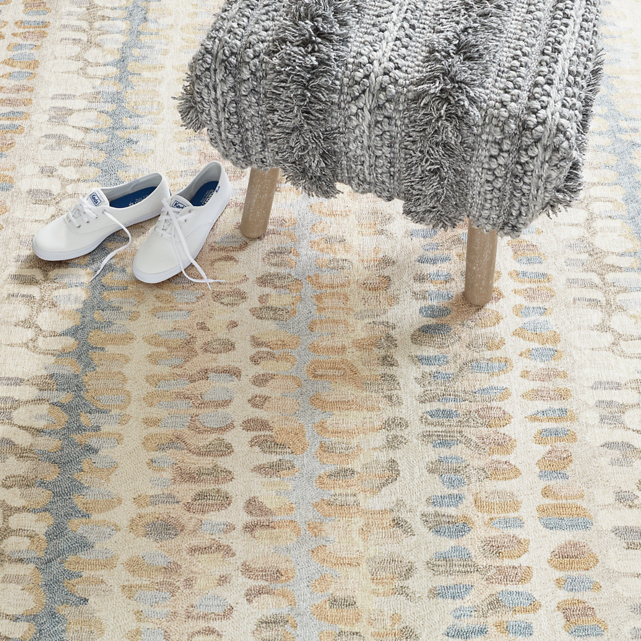 Dash & Albert Paint Chip Washable Rug, Natural