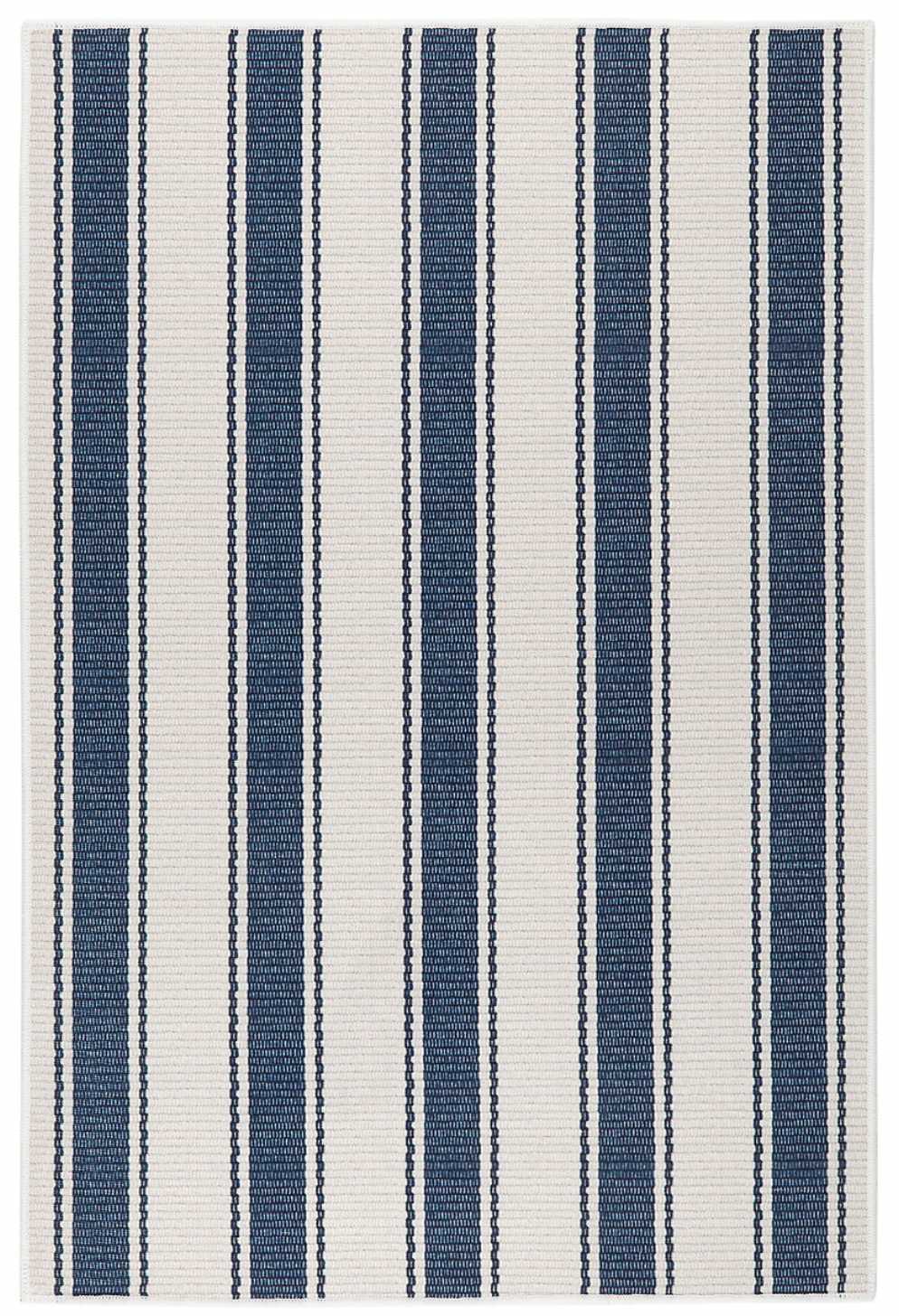 Dash & Albert Blue Awning Stripe Washable Rug
