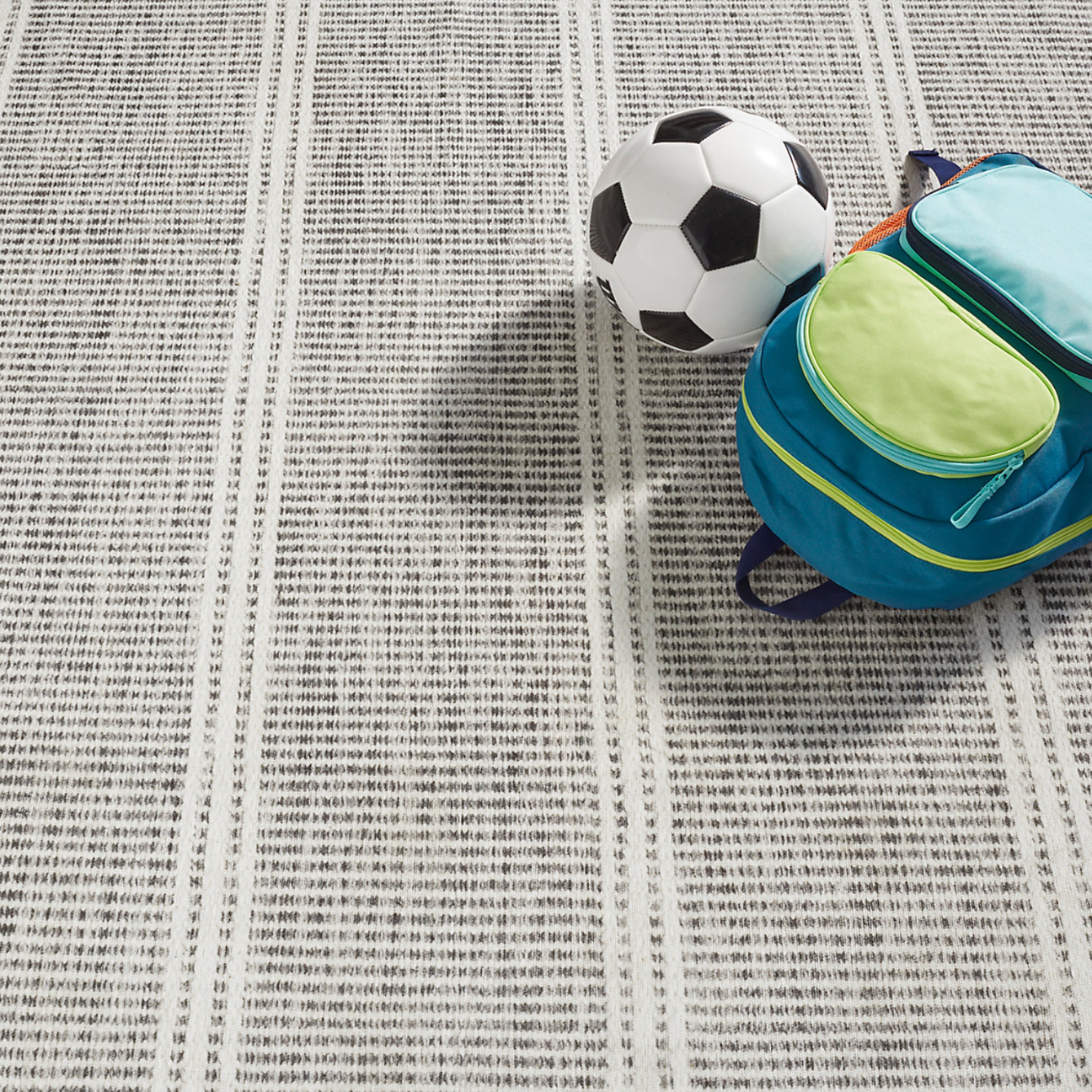 Dash & Albert Malta Washable Rug, Grey