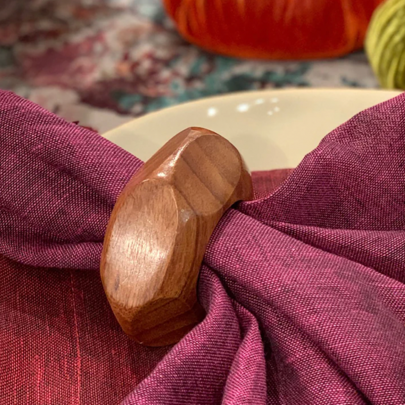 Alexis Teak Napkin Ring