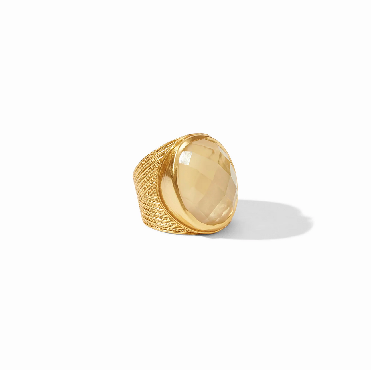 Julie Vos Verona Statement Ring, Champagne
