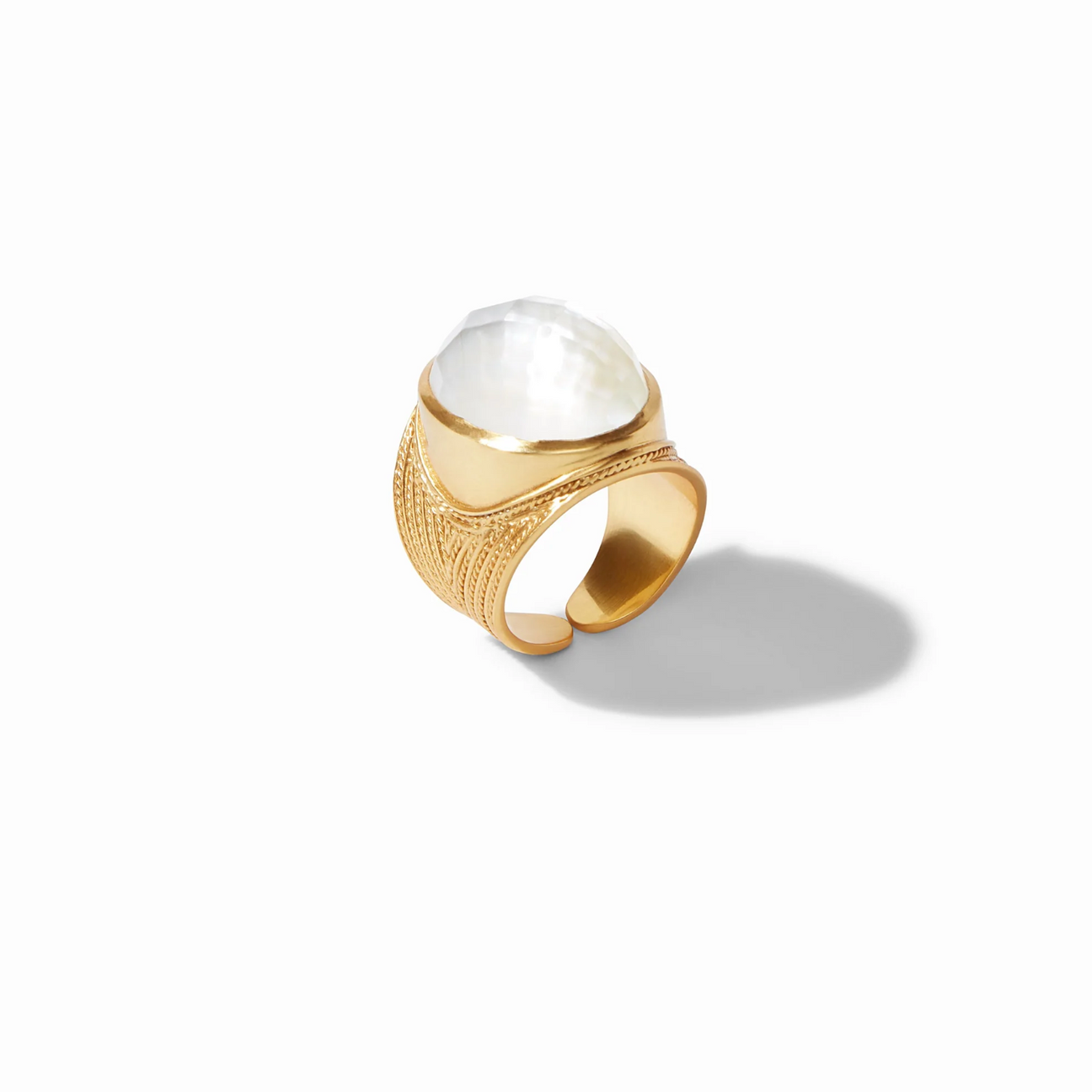 Julie Vos Verona Statement Ring, Champagne