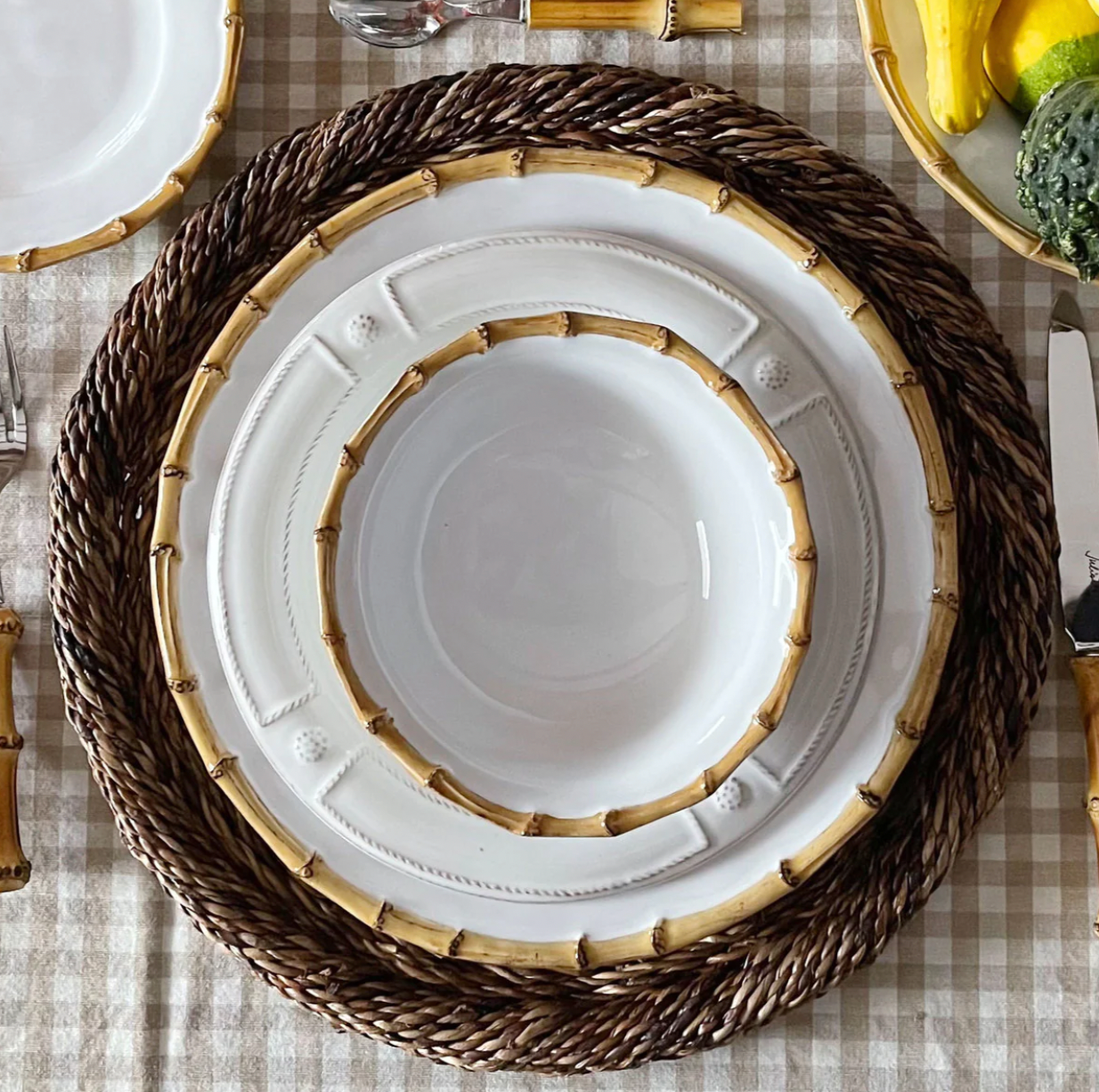 Juliska Bamboo Natural Cereal/Ice Cream Bowl