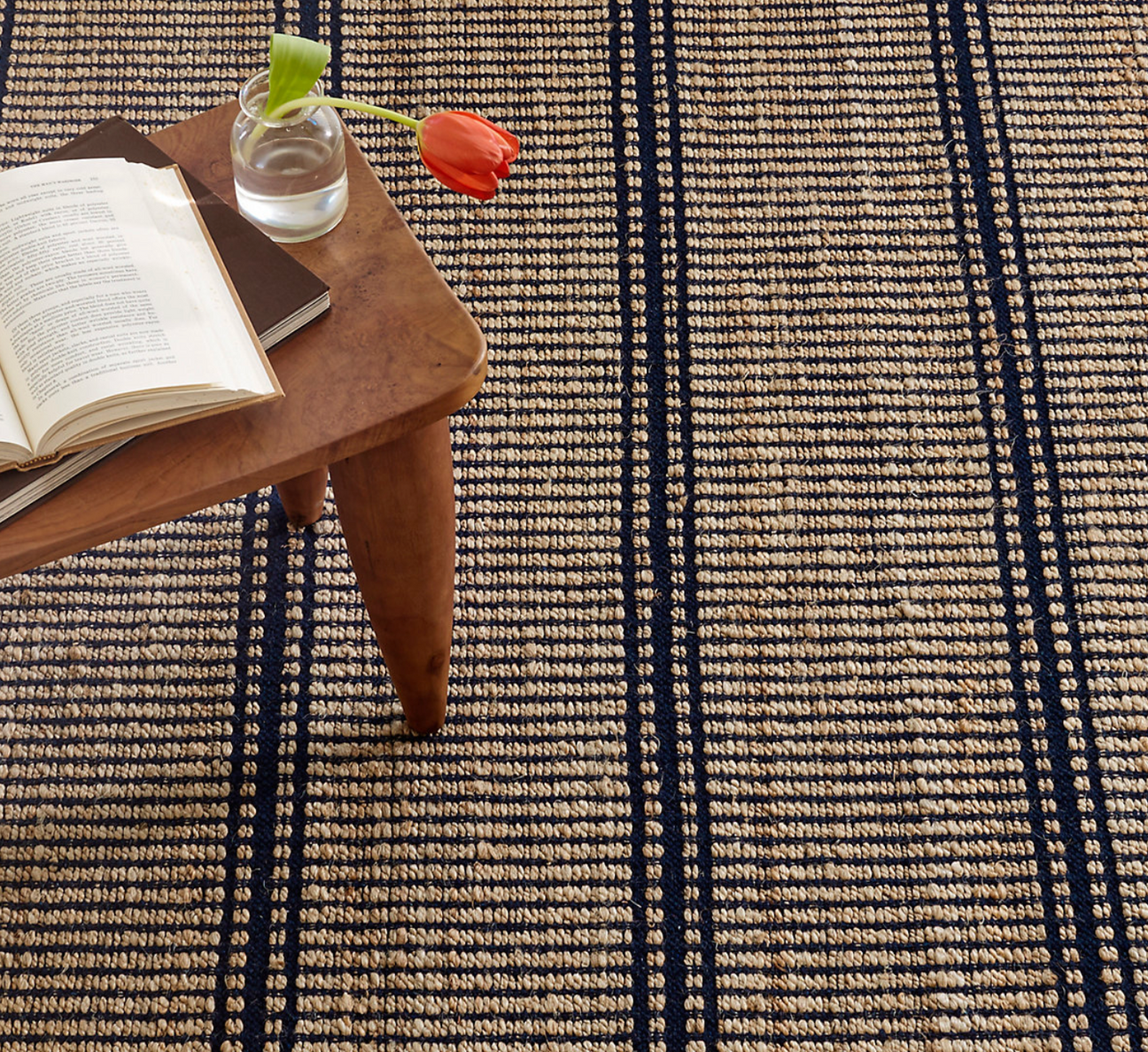 Dash & Albert Arbor Navy Handwoven Jute Rug