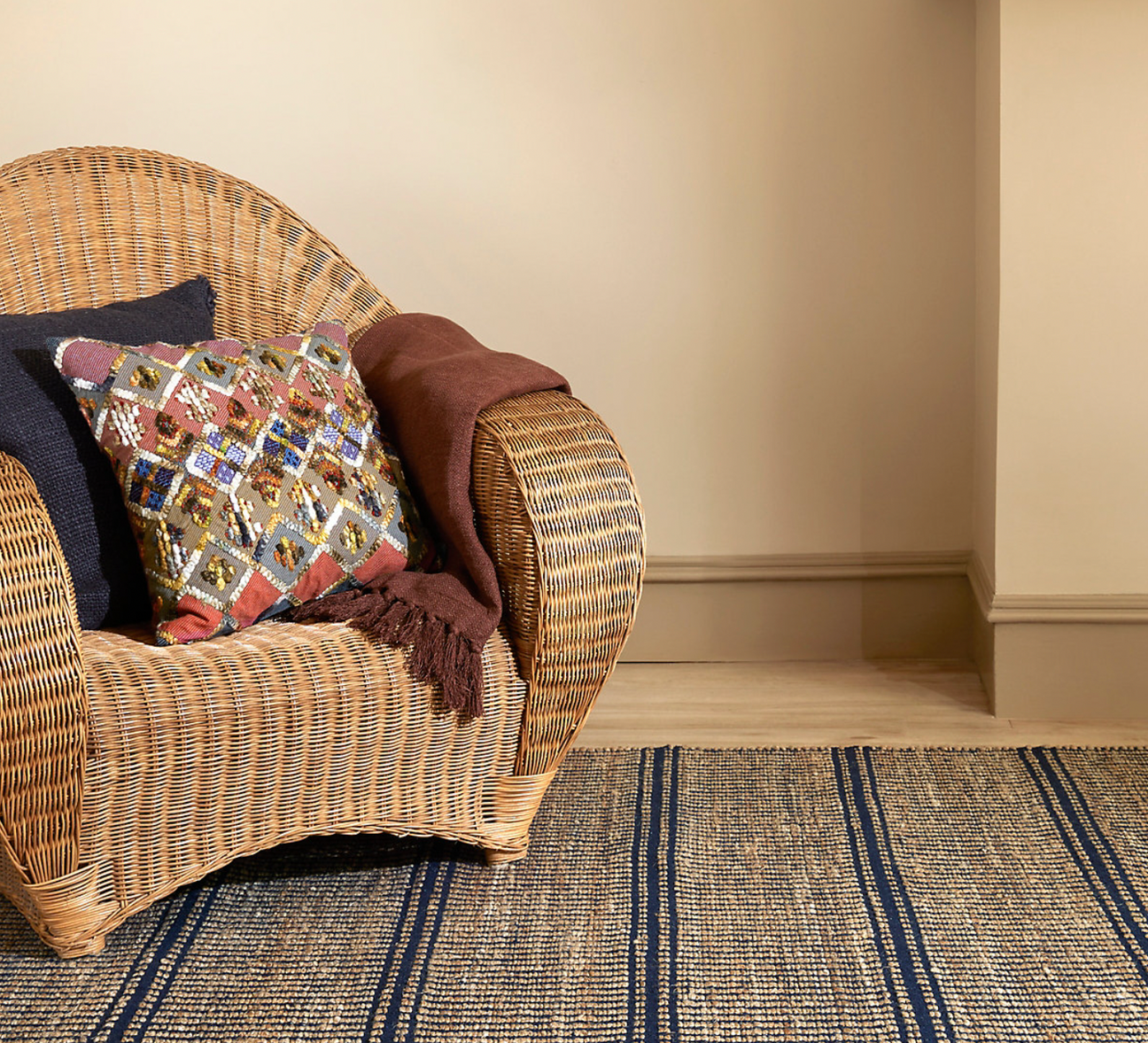 Dash & Albert Arbor Navy Handwoven Jute Rug