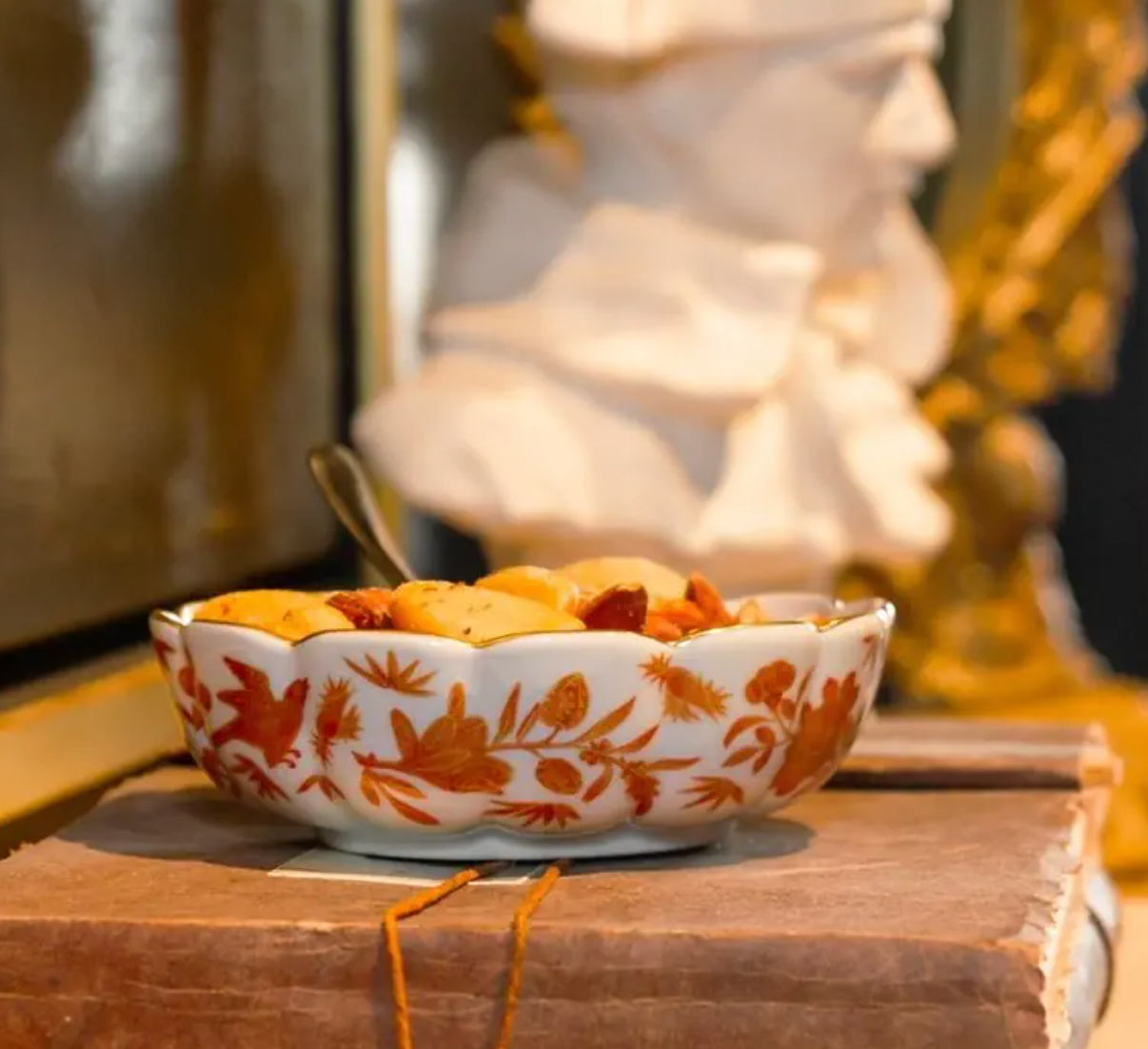 Mottahedeh Sacred Bird & Butterfly Small Dessert Bowl