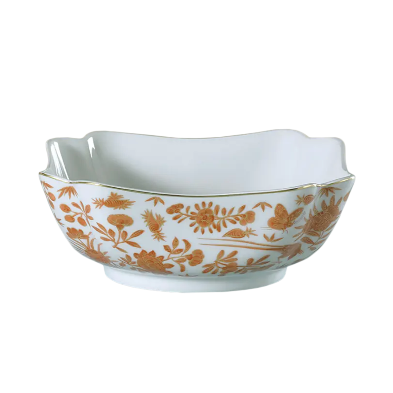 Mottahedeh Sacred Bird & Butterfly Small Square Bowl