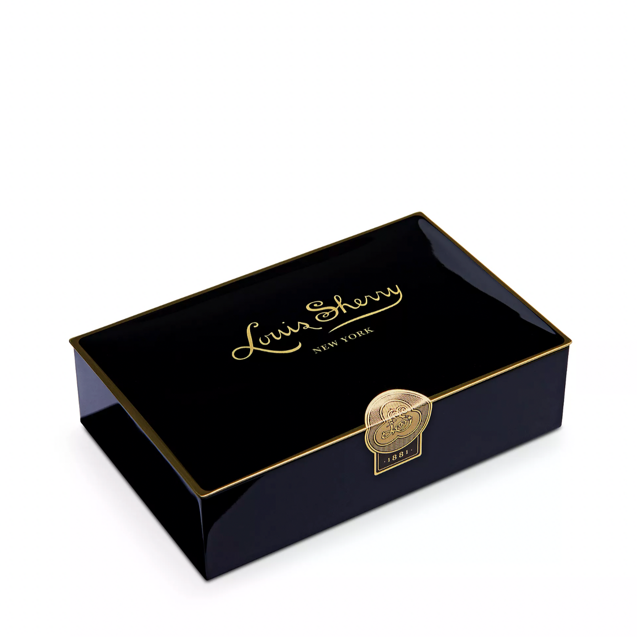 Louis Sherry Chocolate Tin, 12 Piece, Masons Black