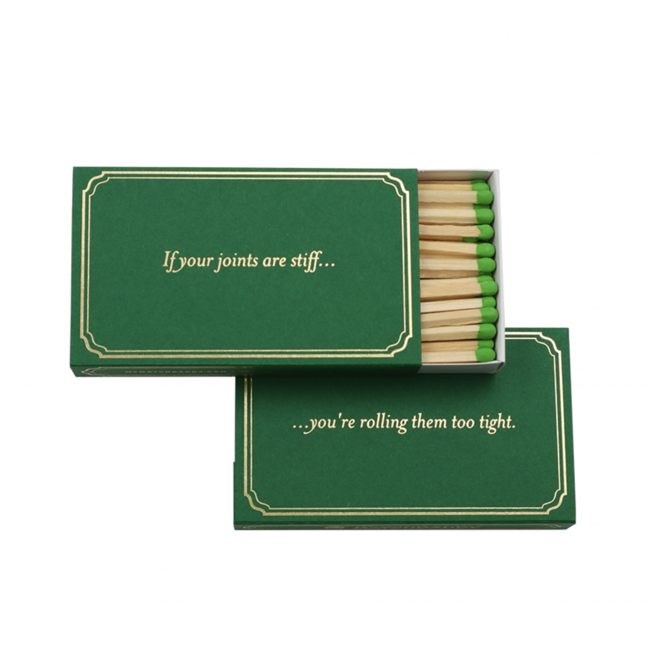 "If your joints are stiff..." Matchbox
