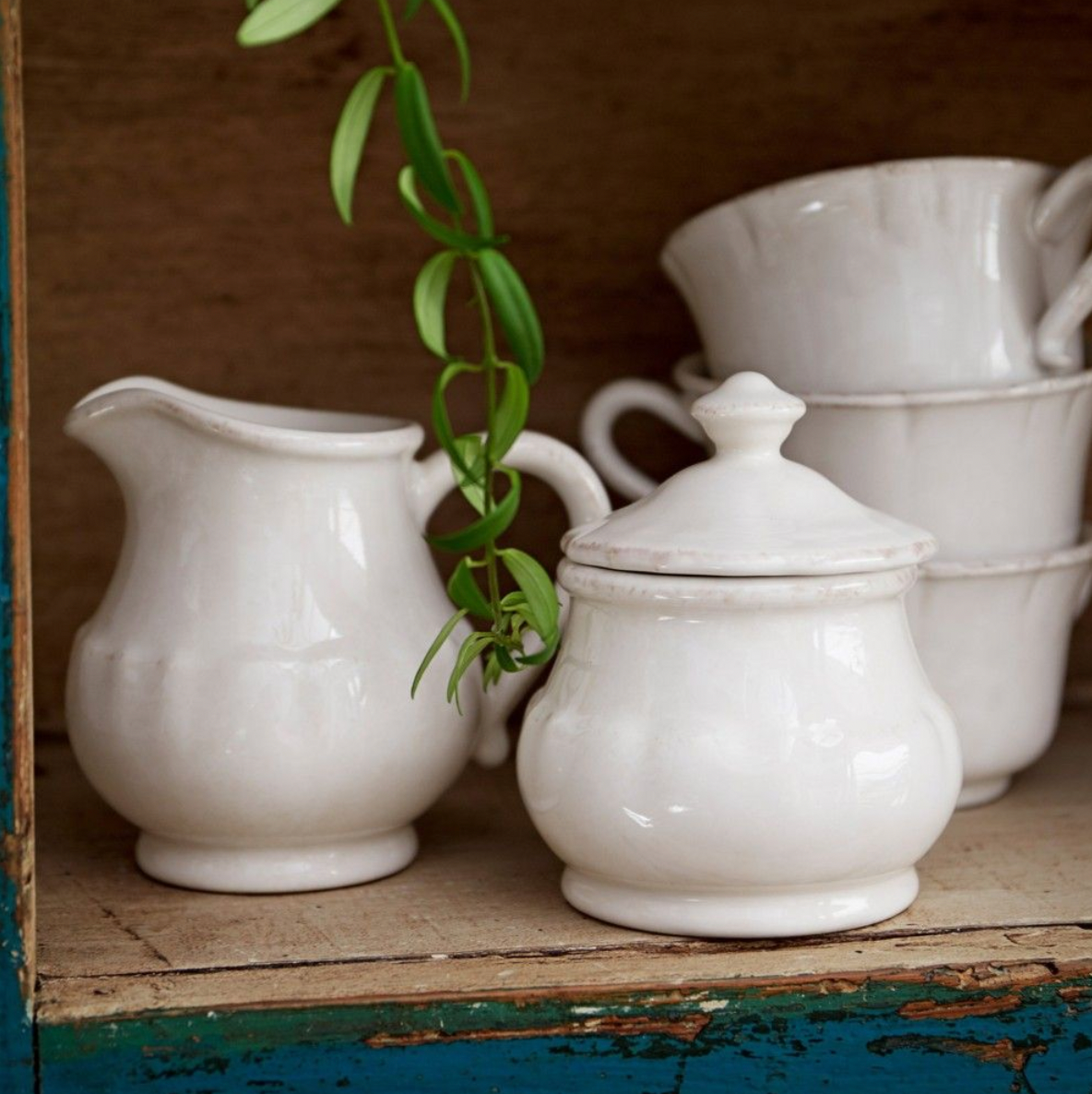 Casafina Impressions Creamer, White