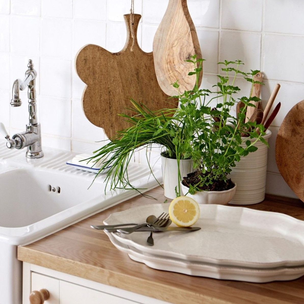 Casafina Impressions 18" Oval Platter, White