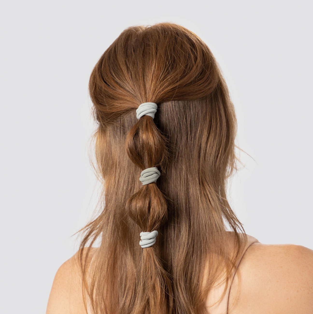 Eucalyptus Nylon Elastics Hair Ties - Set of 20