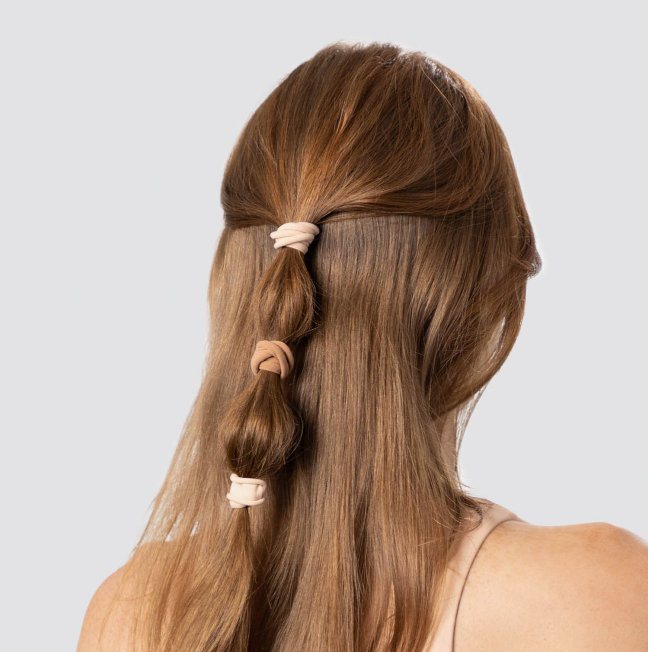 Neutral Nylon Elastics Hair Ties - Set of 20