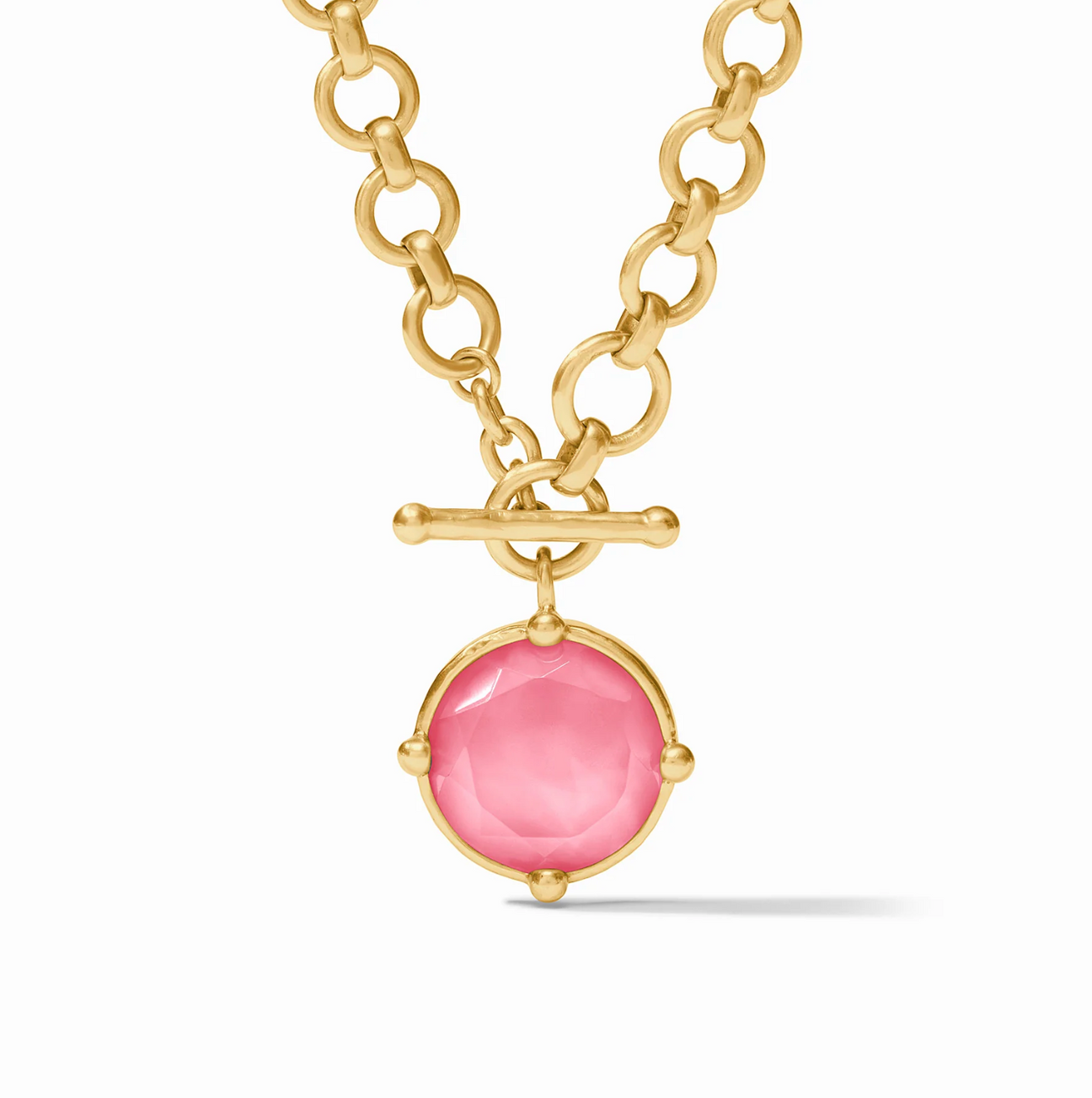 Julie Vos Honeybee Demi Necklace, Peony Pink