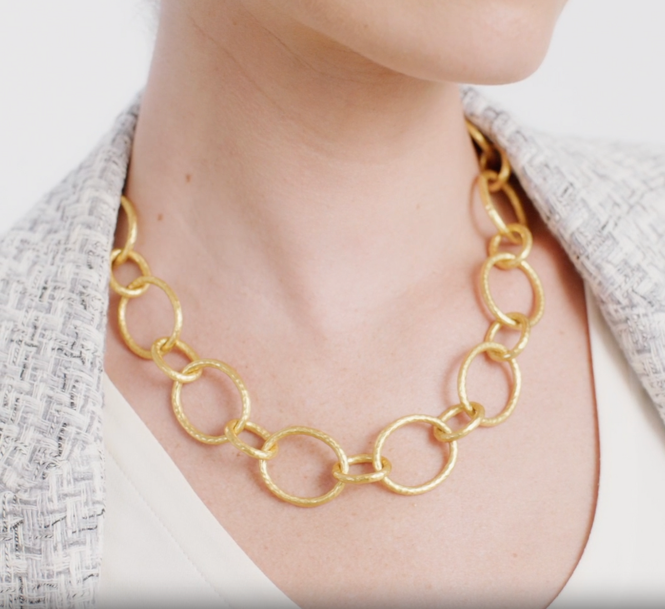Julie Vos Catalina Light Link Necklace
