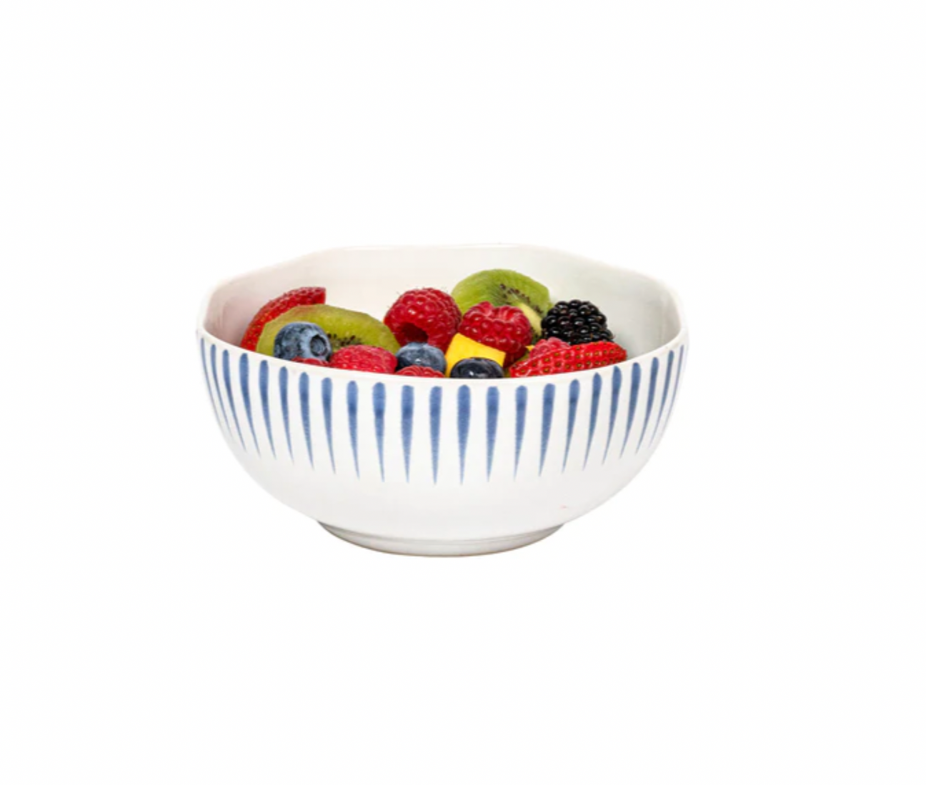 Juliska Sitio Stripe Delft Blue Cereal/Ice Cream Bowl