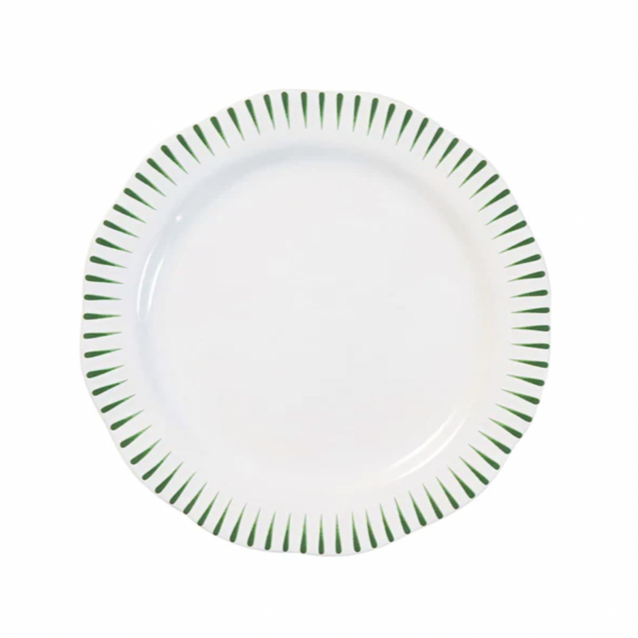 Juliska Sitio Stripe Basil Dinner Plate