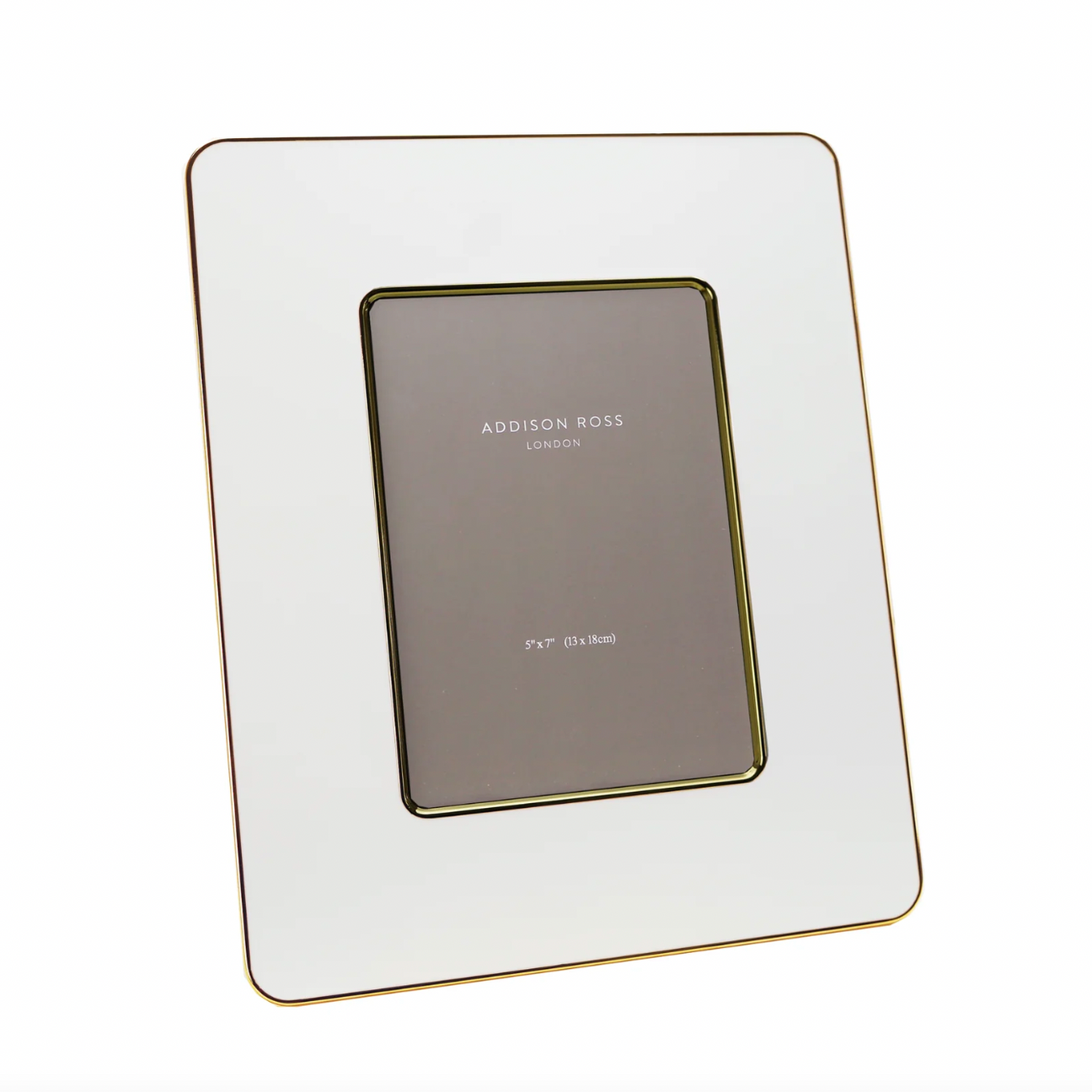 White & Gold Enamel Studio Frame