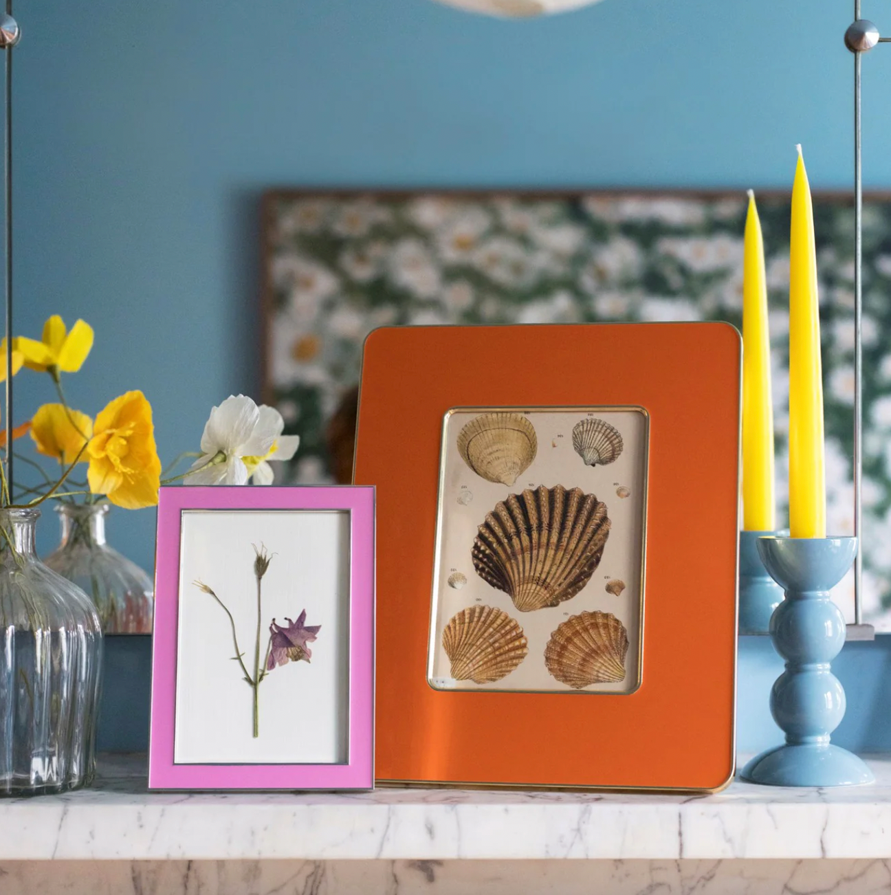 Orange & Gold Enamel Studio Frame