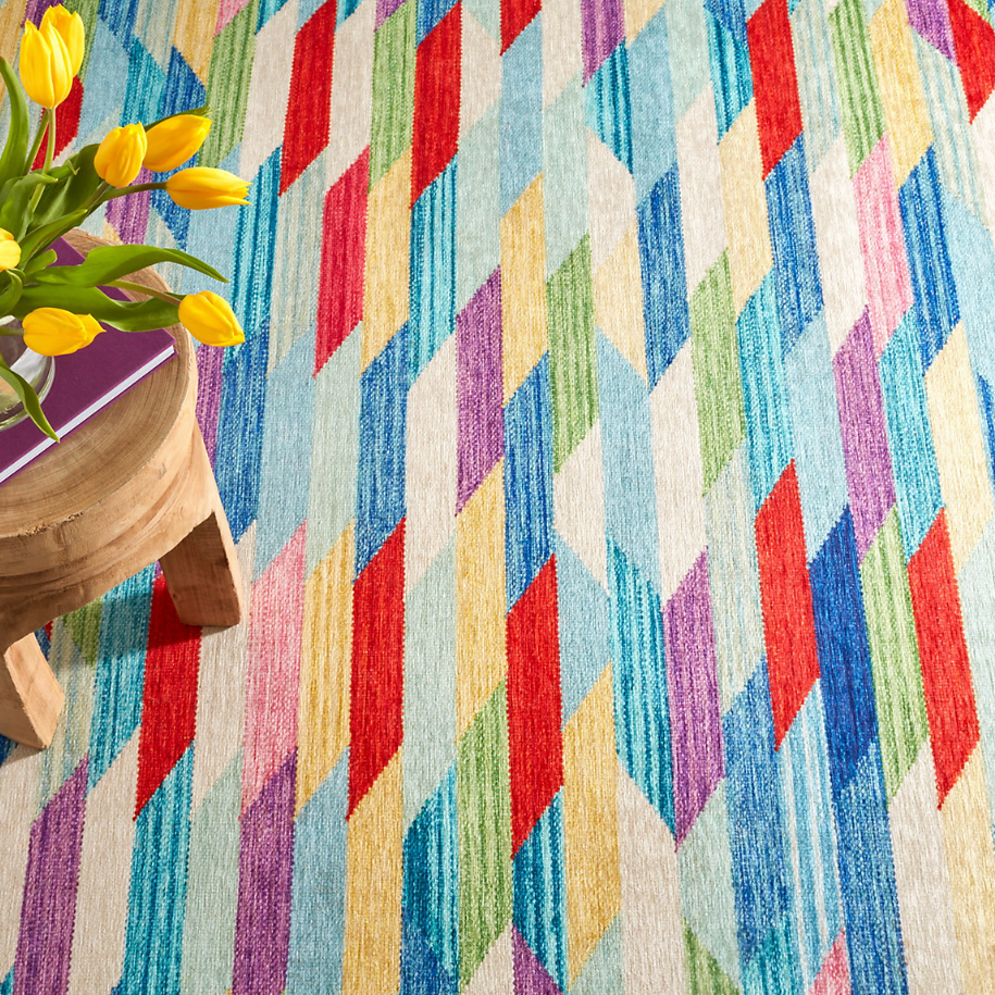 Dash & Albert Hotline Multi Washable Rug