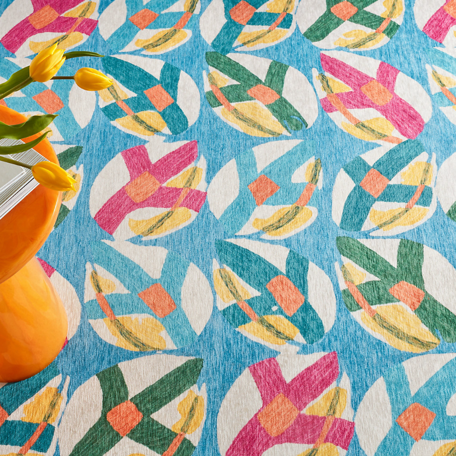 Dash & Albert Lily Pad Spring Washable Rug