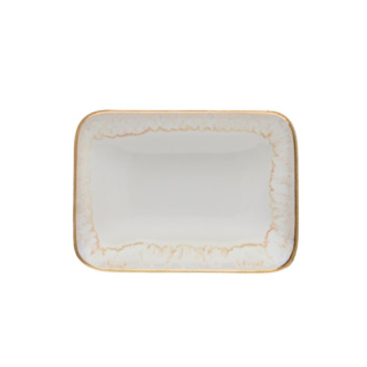 Costa Nova Taormina White & Gold Soap Dish