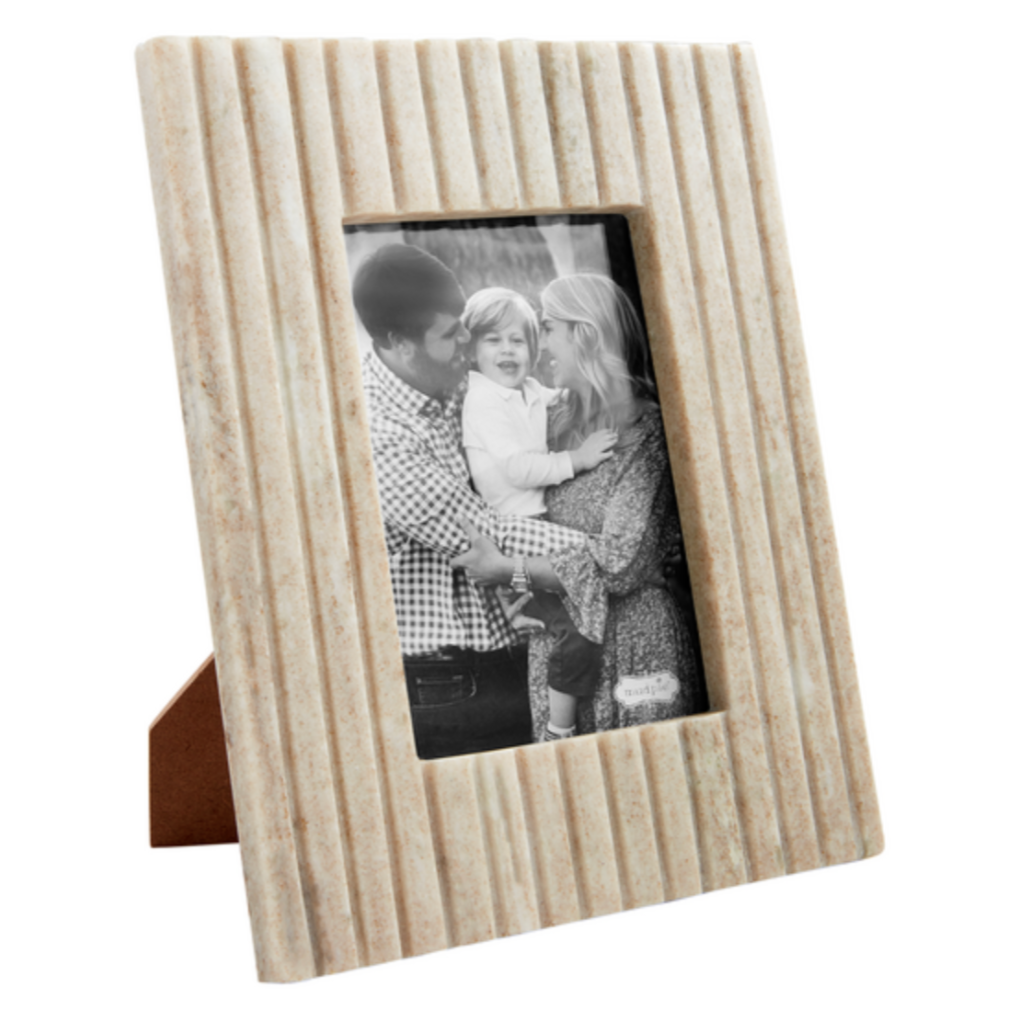 Tan Stripe Marble Frame