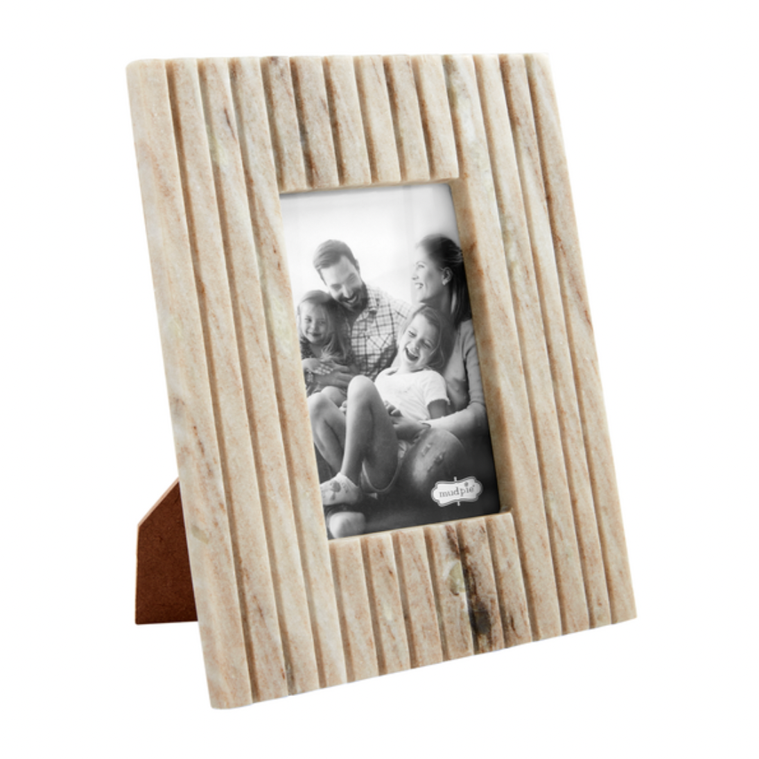 Tan Stripe Marble Frame