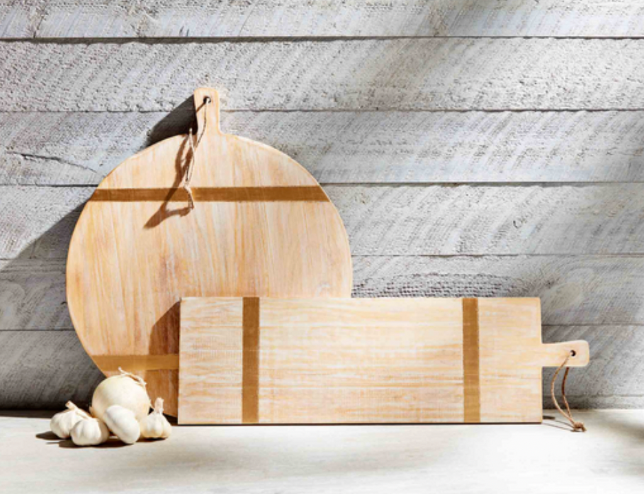Circular Gold Strap Serving Board