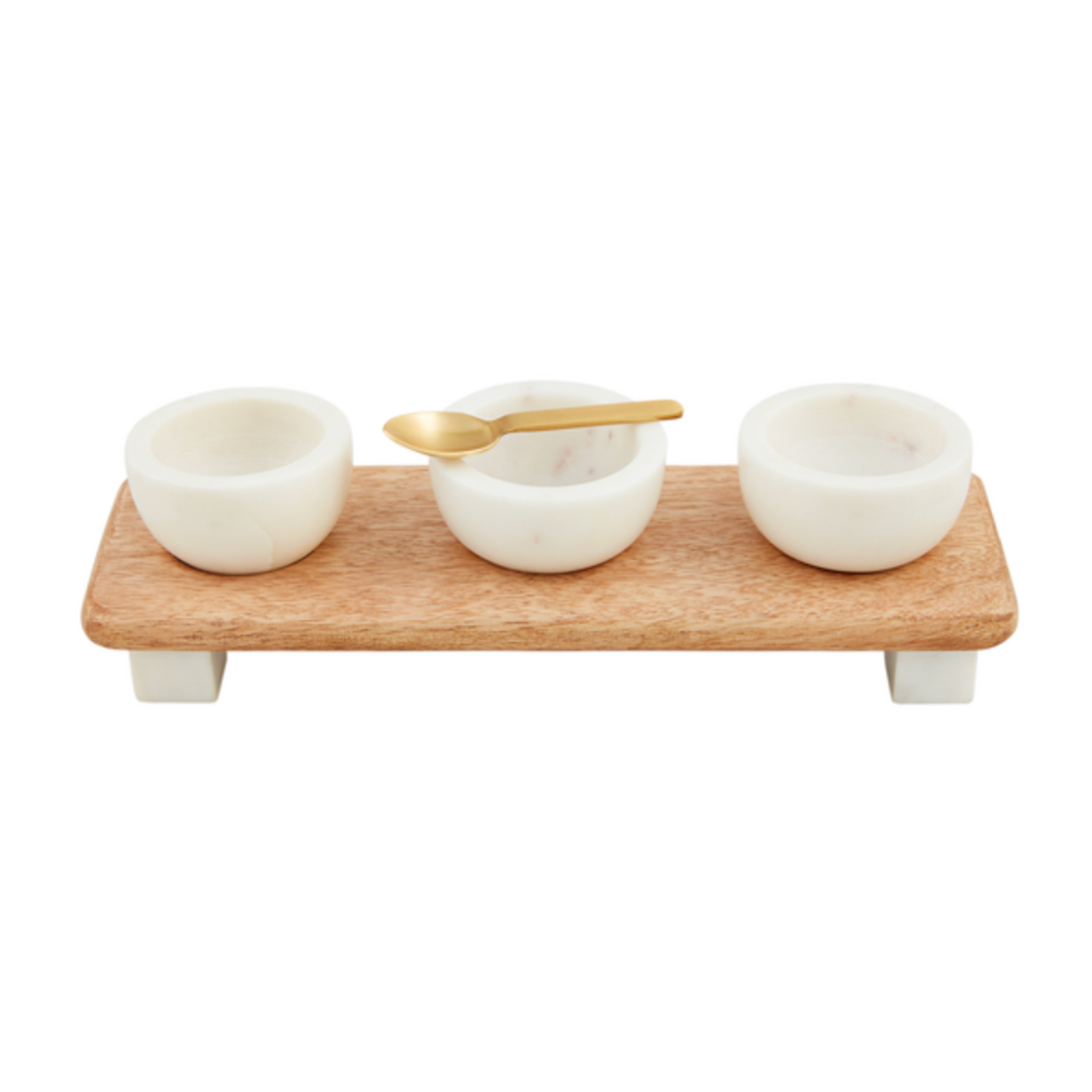 Marble & Wood Tidbit Board Set