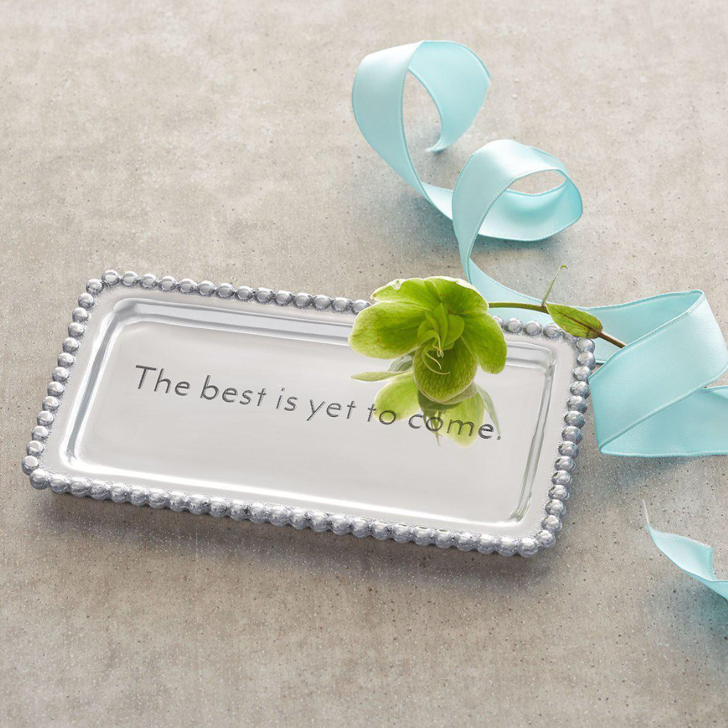 Mariposa The Best Is Yet To Come Beaded Statement Tray