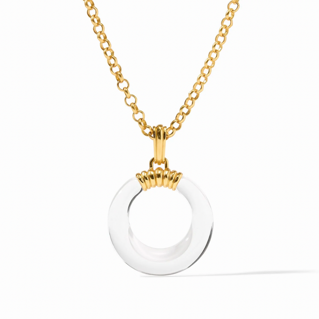 Julie Vos Madison Statement Pendant, Clear