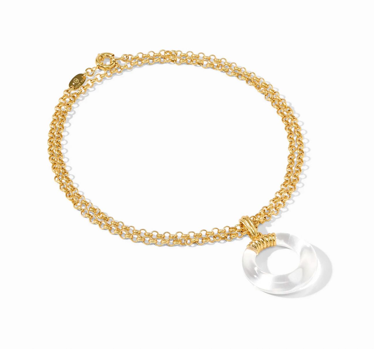 Julie Vos Madison Statement Pendant, Clear