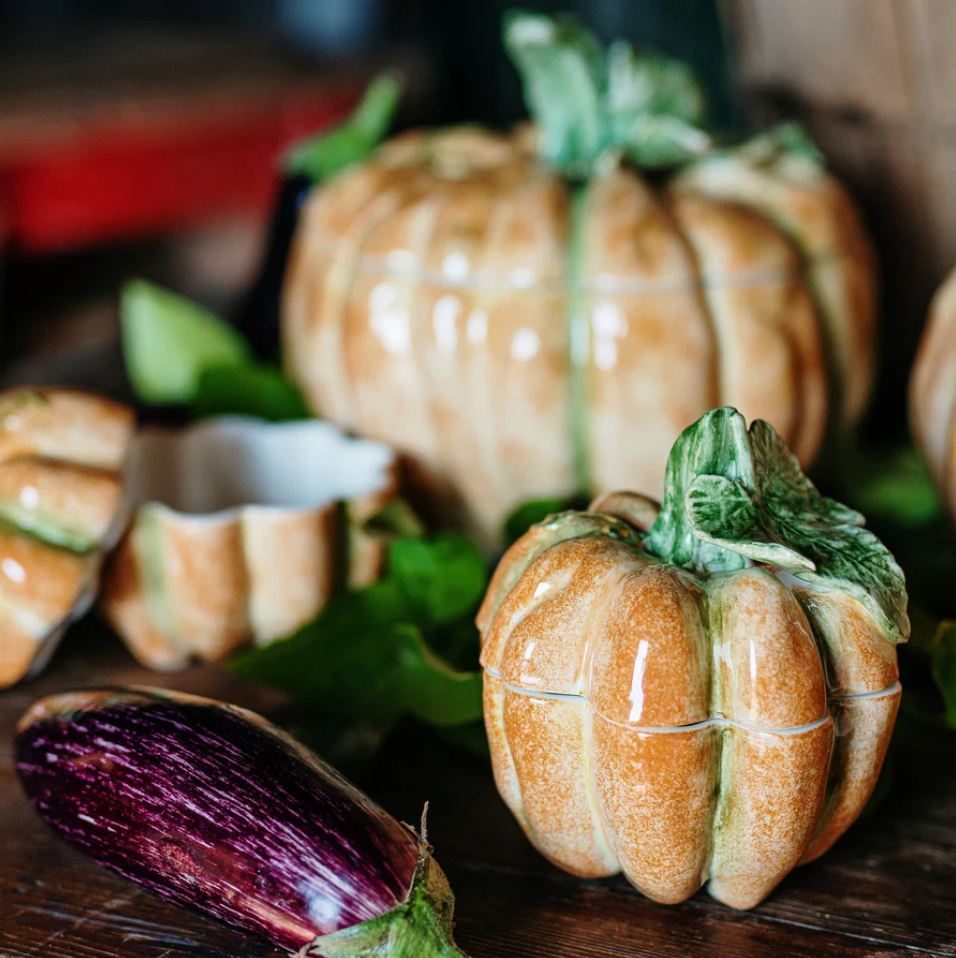 VIETRI Small Covered Pumpkin
