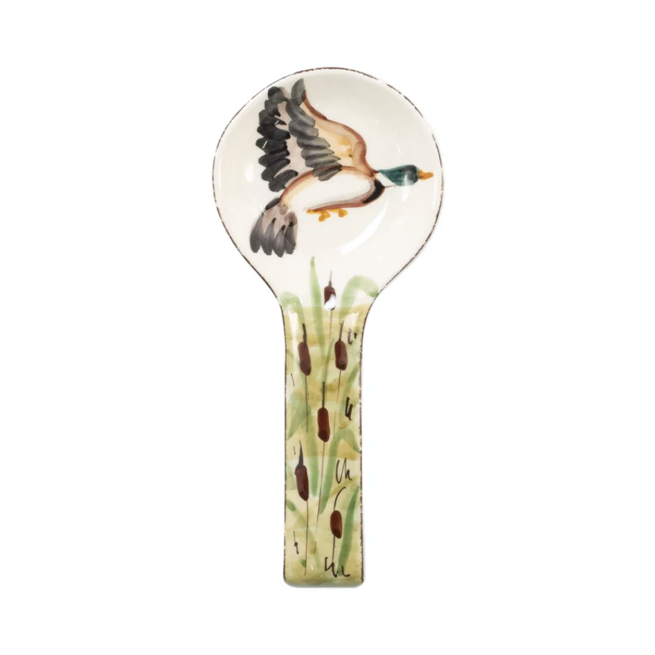 VIETRI Wildlife Mallard Spoon Rest