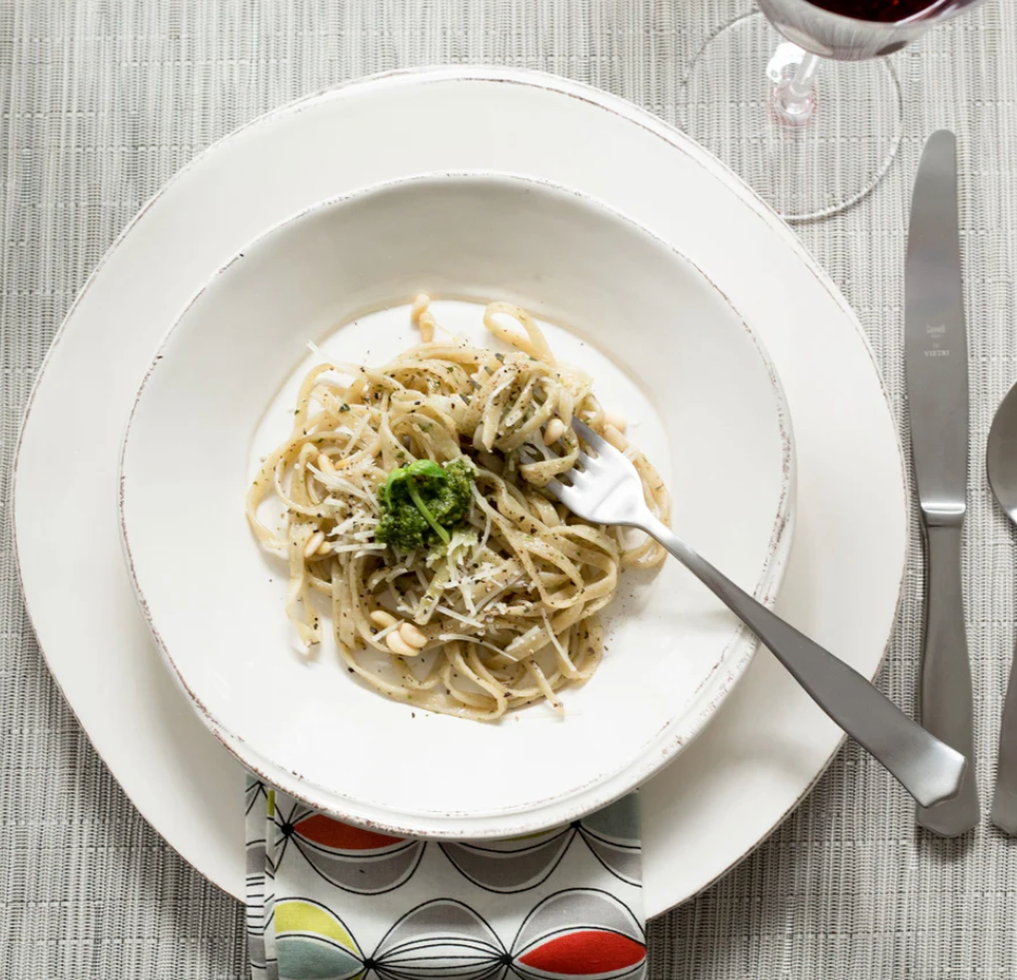VIETRI Lastra Dinner Plate, White