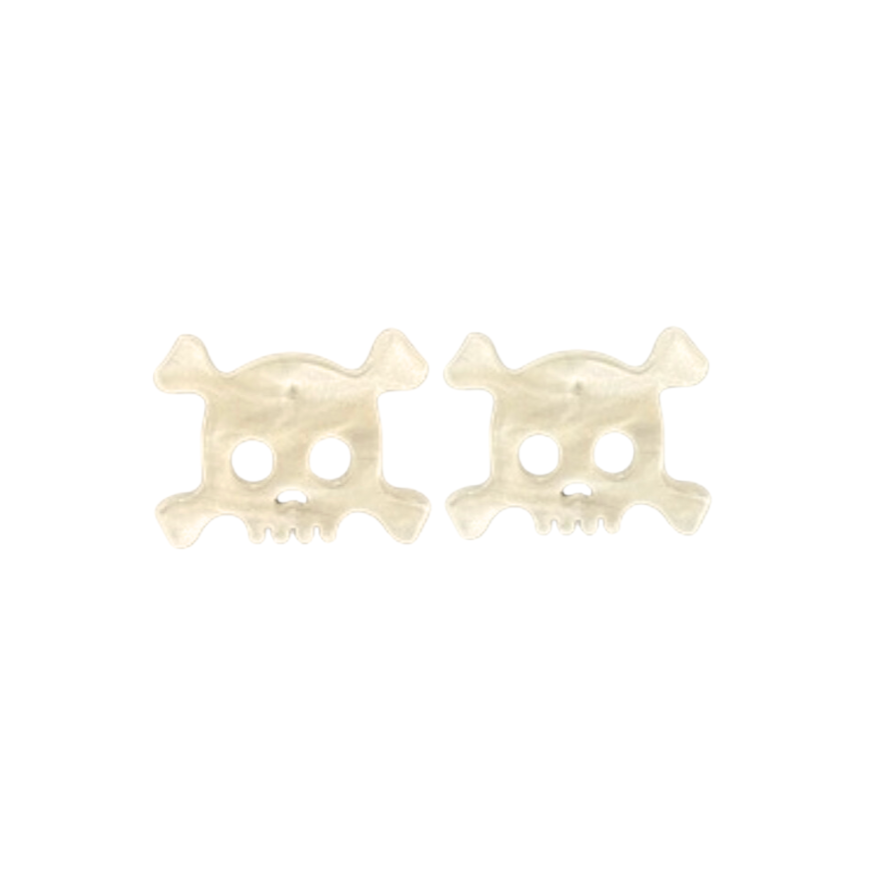 Acrylic Skull Stud Earrings