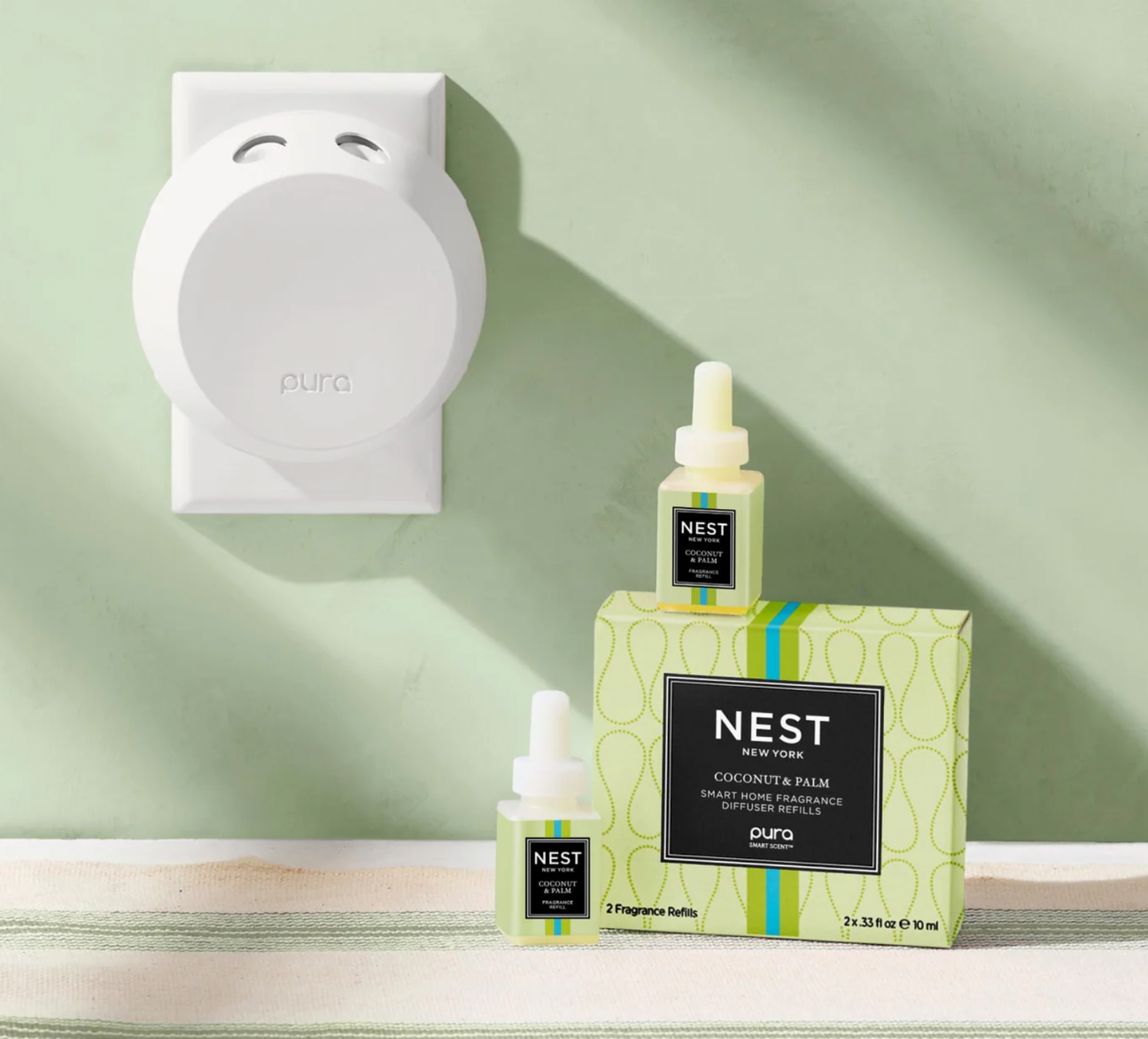 Nest Coconut & Palm Refill Duo for Pura Smart Home Fragrance Diffuser