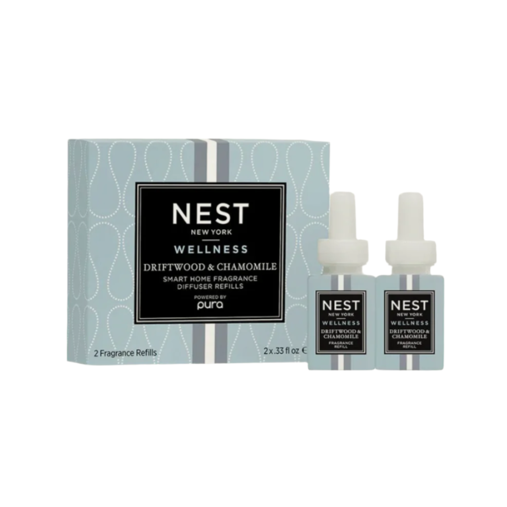 Nest Driftwood & Chamomile Refill Duo for Pura Smart Home Fragrance Diffuser