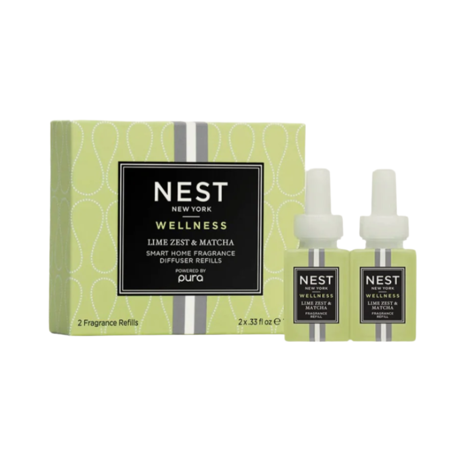 Nest Lime Zest & Matcha Refill Duo for Pura Smart Home Fragrance Diffuser