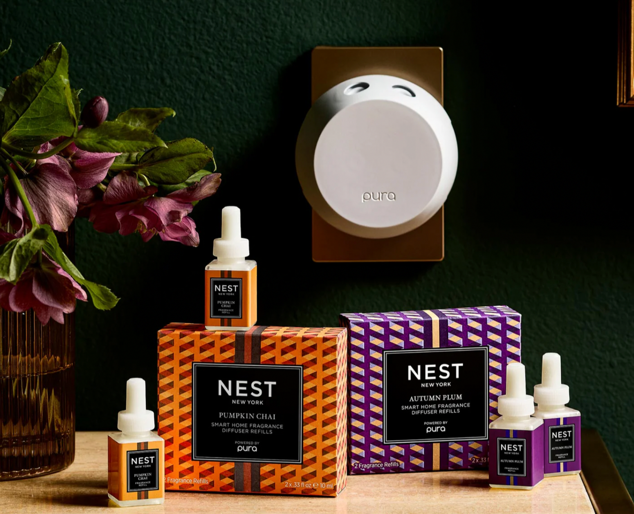 Nest Pumpkin Chai Refill Duo for Pura Smart Home Fragrance Diffuser
