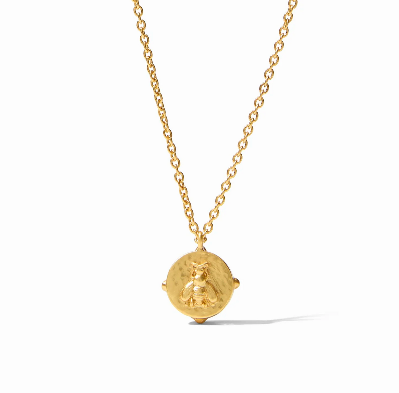 Julie Vos Honeybee Solitaire Necklace, Iridescent London Blue