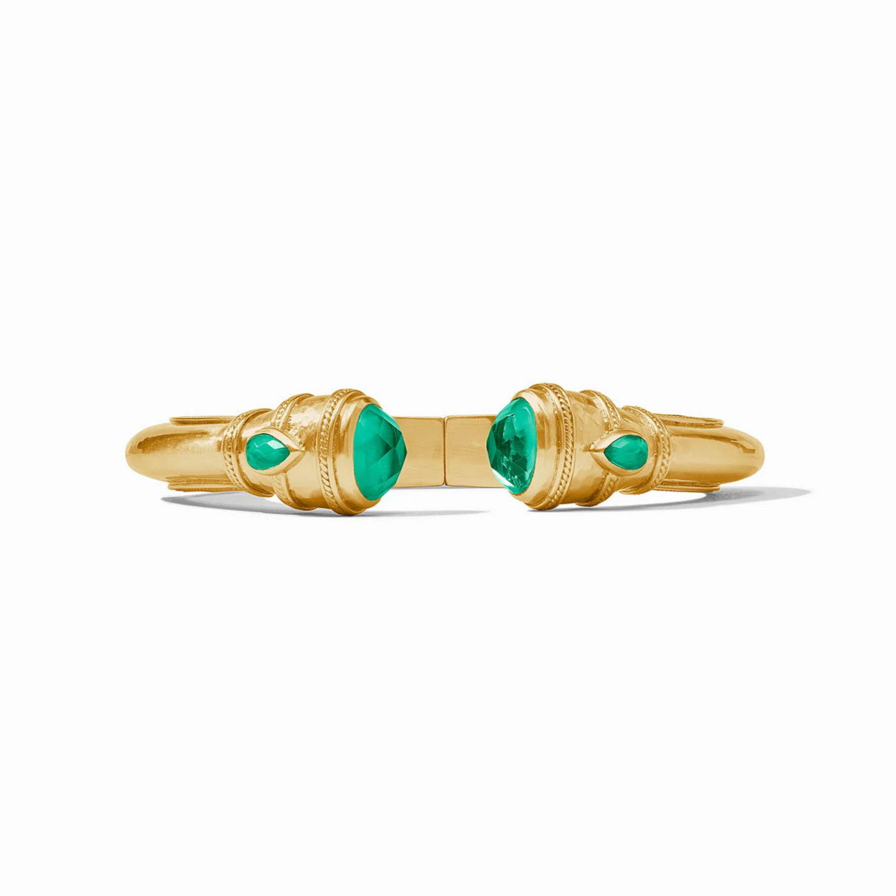 Julie Vos Cannes Demi Cuff, Iridescent Emerald Green