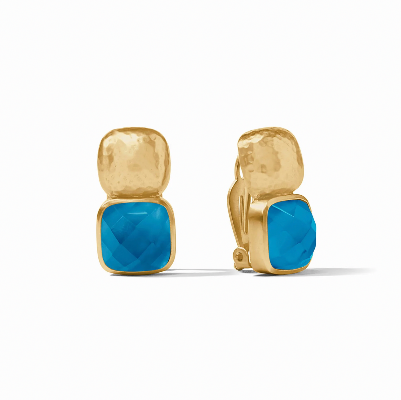 Julie Vos Catalina Clip Earring, Iridescent London Blue