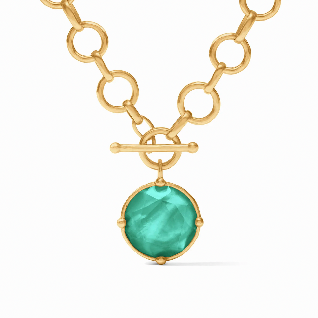 Julie Vos Honeybee Demi Necklace, Iridescent Emerald Green